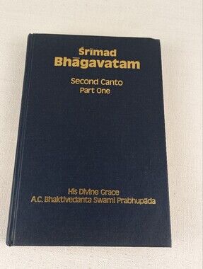 Srimad Bhagavatam Second Canto Part 1 1972 Printing by Swami Prabhupada damaged